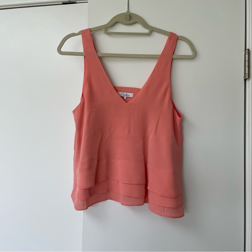 Parker Coral Blouse - Size small
